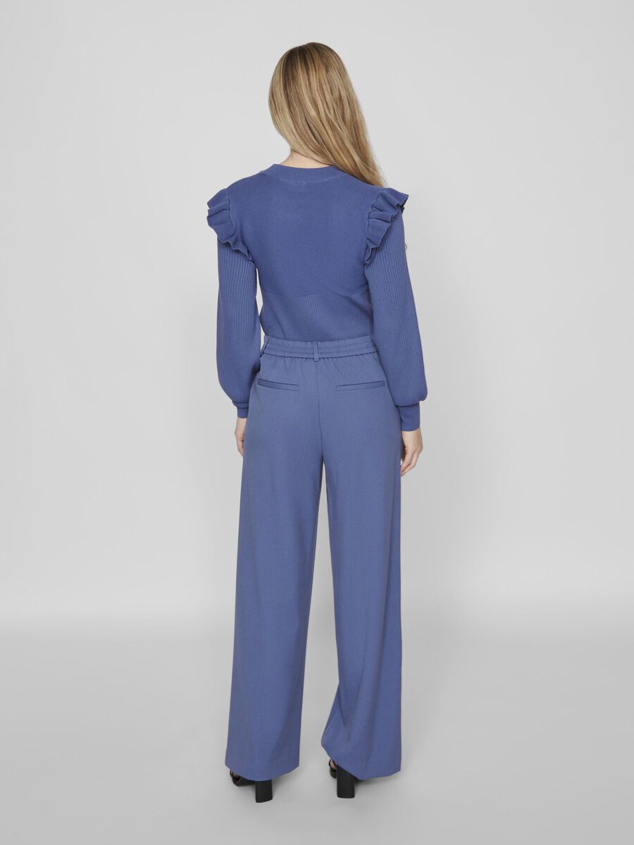 VILA VIVARONE HIGH WAIST WIDE LEG BROEK, Bijou Blue, highres - 14087407_BijouBlue_004.jpg