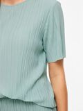 Product image thumbnail - VIPLISA PLEATED SHORT SLEEVED TOP, Blue Surf | 3