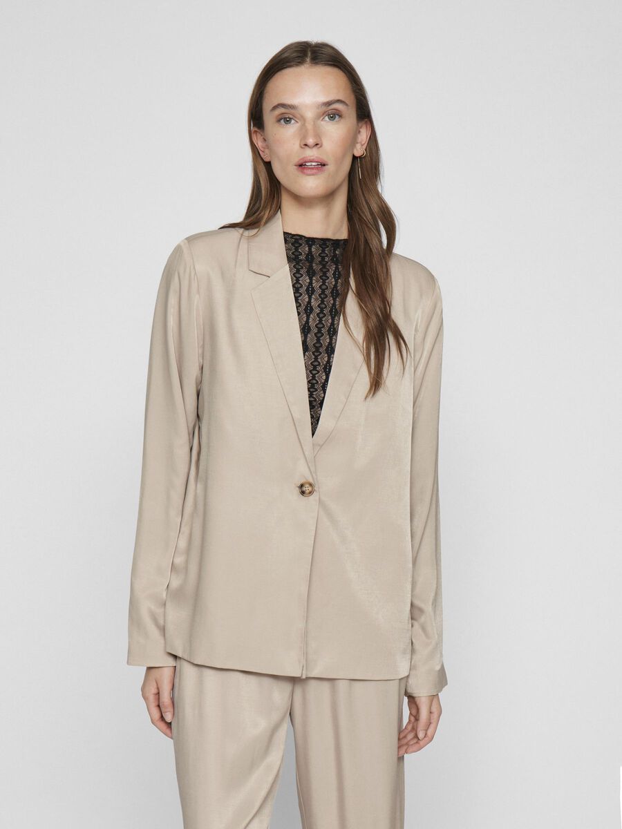 VILA BUTTONED BLAZER, Feather Gray, highres - 14100336_FeatherGray_003.jpg