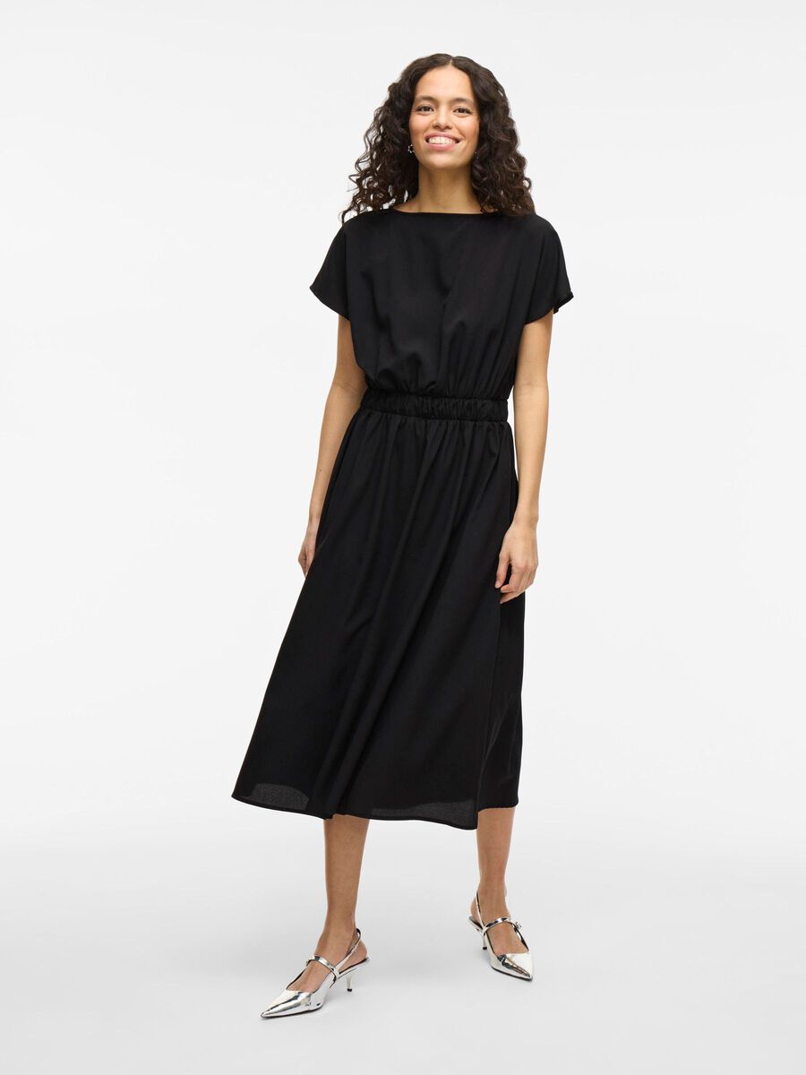 VILA KORTE MOUWEN MIDI JURK, Black, highres - 14109492_Black_003.jpg