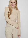 VILA ROUND NECK LONG SLEEVED TOP, Feather Gray, highres - 14100172_FeatherGray_007.jpg