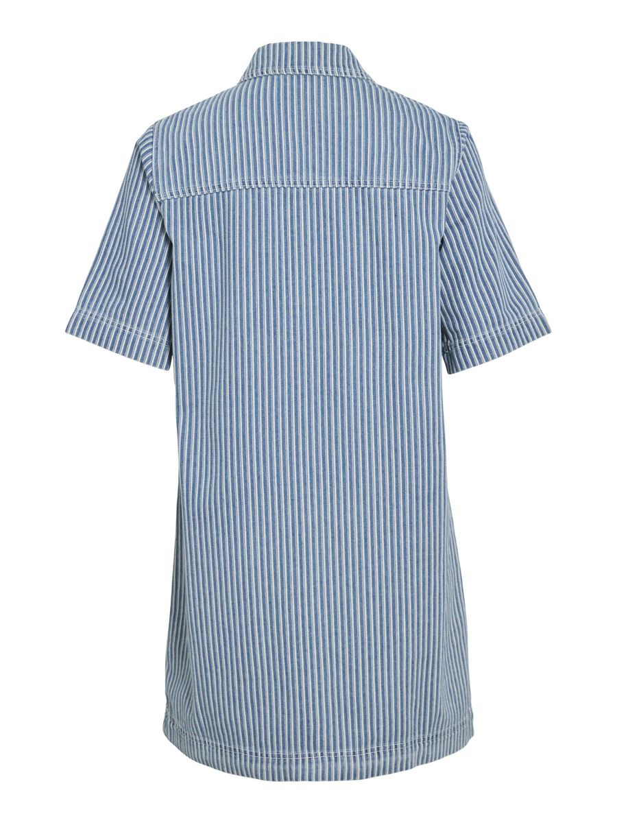 VILA SHORT DENIM DRESS, Medium Blue Denim, highres - 14109433_MediumBlueDenim_1208153_002.jpg