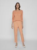 Vila SLIM FIT HIGH WAISTED TROUSERS, Shell Coral, highres - 14087406_ShellCoral_005.jpg