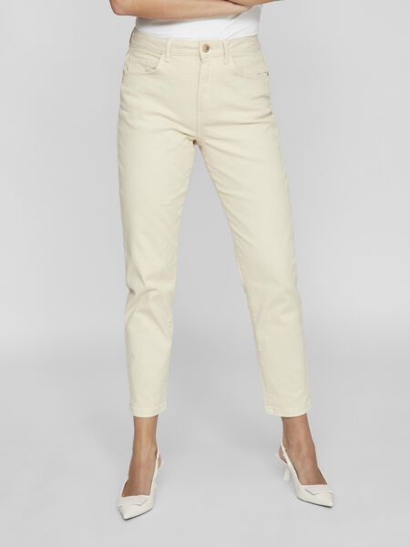 Vila HIGH-WAIST MOM JEANS, Birch, highres - 14080821_Birch_003.jpg