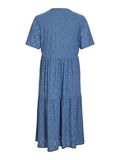 VILA SHORT SLEEVED MIDI DRESS, Coronet Blue, highres - 14103582_CoronetBlue_002.jpg