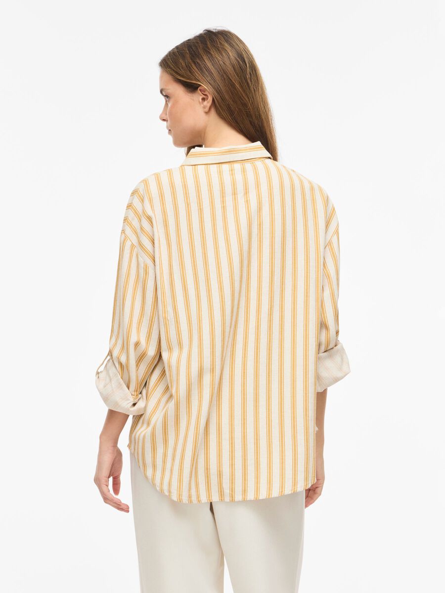 Product carousel image - VIPRISILLA LANGE MOUWEN OVERHEMD, Amber Gold | 2