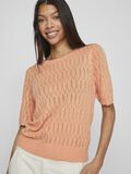 Vila SHORT SLEEVED KNITTED TOP, Shell Coral, highres - 14094926_ShellCoral_1093763_007.jpg