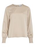 VILA LONG SLEEVED BLOUSE, Cement, highres - 14103236_Cement_001.jpg