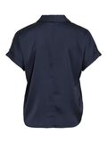 VILA VIENNA SHORT SLEEVED SHIRT, Navy Blazer, highres - 14107405_NavyBlazer_002.jpg
