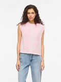 Product image thumbnail - ROUND NECK SLEEVELESS TOP, Cherry Blossom | 1