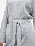 VILA TIE WAIST KNITTED DRESS, Light Grey Melange, highres - 14061999_LightGreyMelange_006.jpg