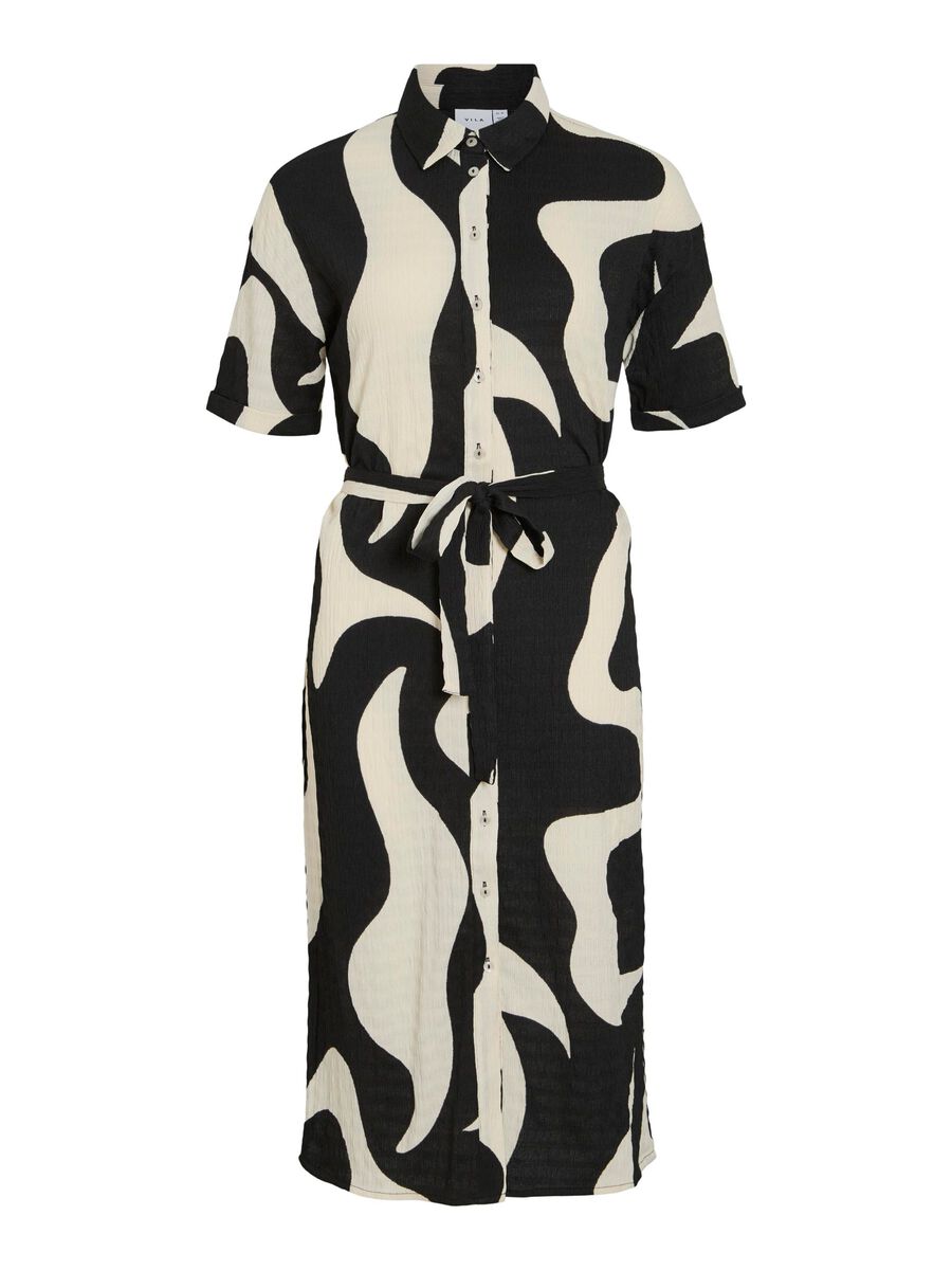 VILA VIZEYA MIDI SHIRT DRESS, Black Beauty, highres - 14107001_BlackBeauty_1185118_001.jpg