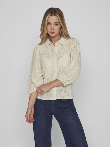 Vila GETEXTUREERD SHIRT MET 3/4 MOUWEN, Birch, highres - 14092567_Birch_003.jpg