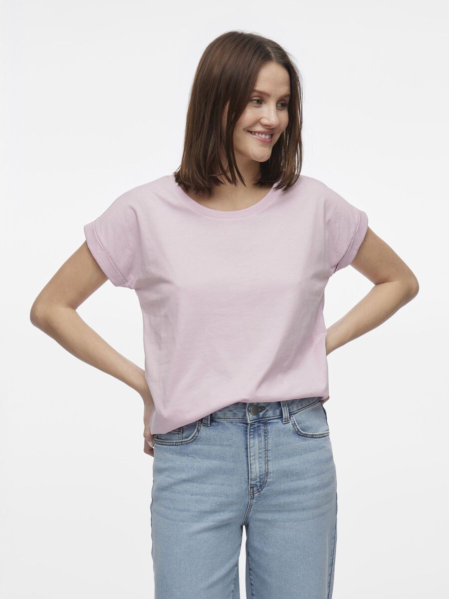 VILA VIDREAMERS RUNDHALS T-SHIRT, Winsome Orchid, highres - 14083083_WinsomeOrchid_003.jpg