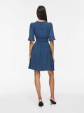 Product image thumbnail - VISKOV SHORT SLEEVED SHORT DRESS, Dark Denim | 2