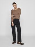 VILA VIRIL ROUND NECK KNITTED PULLOVER, Portabella, highres - 14054177_Portabella_714851_005.jpg