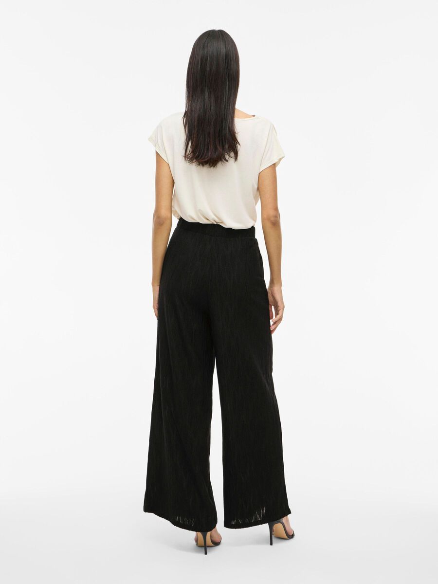 VILA VIZORA - TAILLE HAUTE PANTALON À JAMBE AMPLE, Black Beauty, highres - 14108552_BlackBeauty_004.jpg