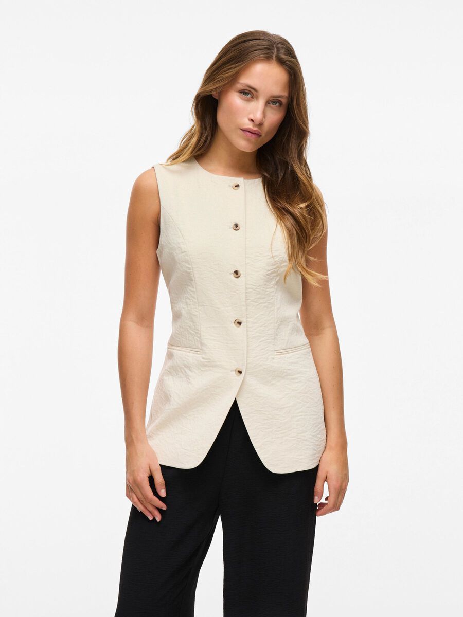 VILA FIGURSYET VEST, Birch, highres - 14109744_Birch_003.jpg