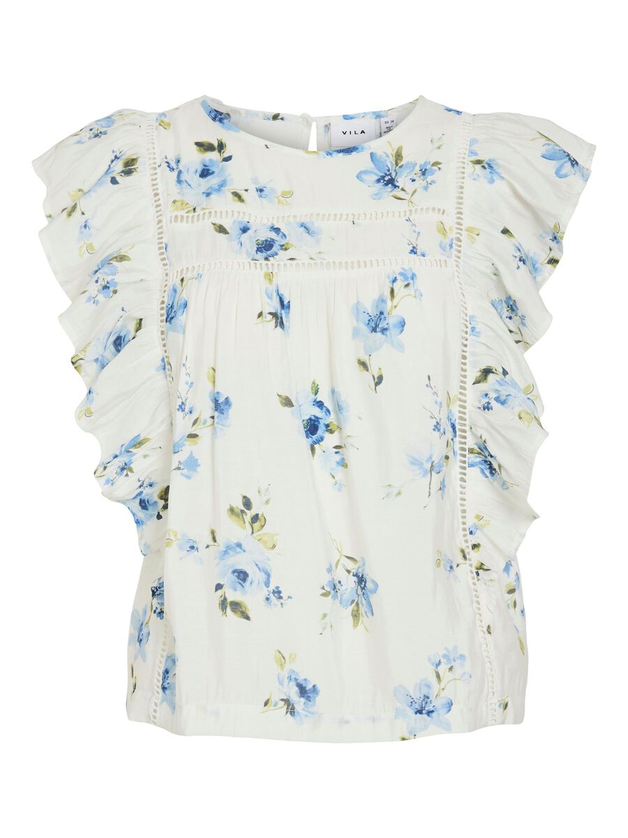 VILA ROUND NECK SLEEVELESS TOP, Snow White, highres - 14108734_SnowWhite_1200609_001.jpg