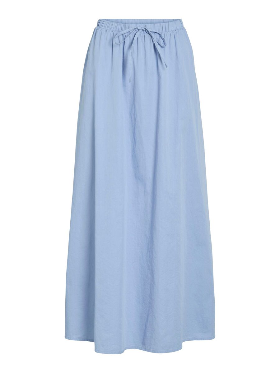 VILA VIPERF COTTON MAXI SKIRT, Frozen Fjord, highres - 14111236_FrozenFjord_001.jpg