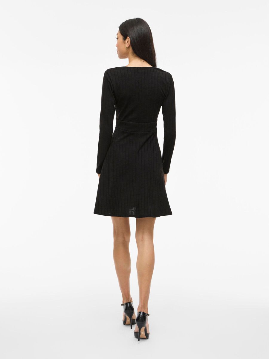 Product carousel image - VIMILJA LONG SLEEVED SHORT DRESS, Black | 2