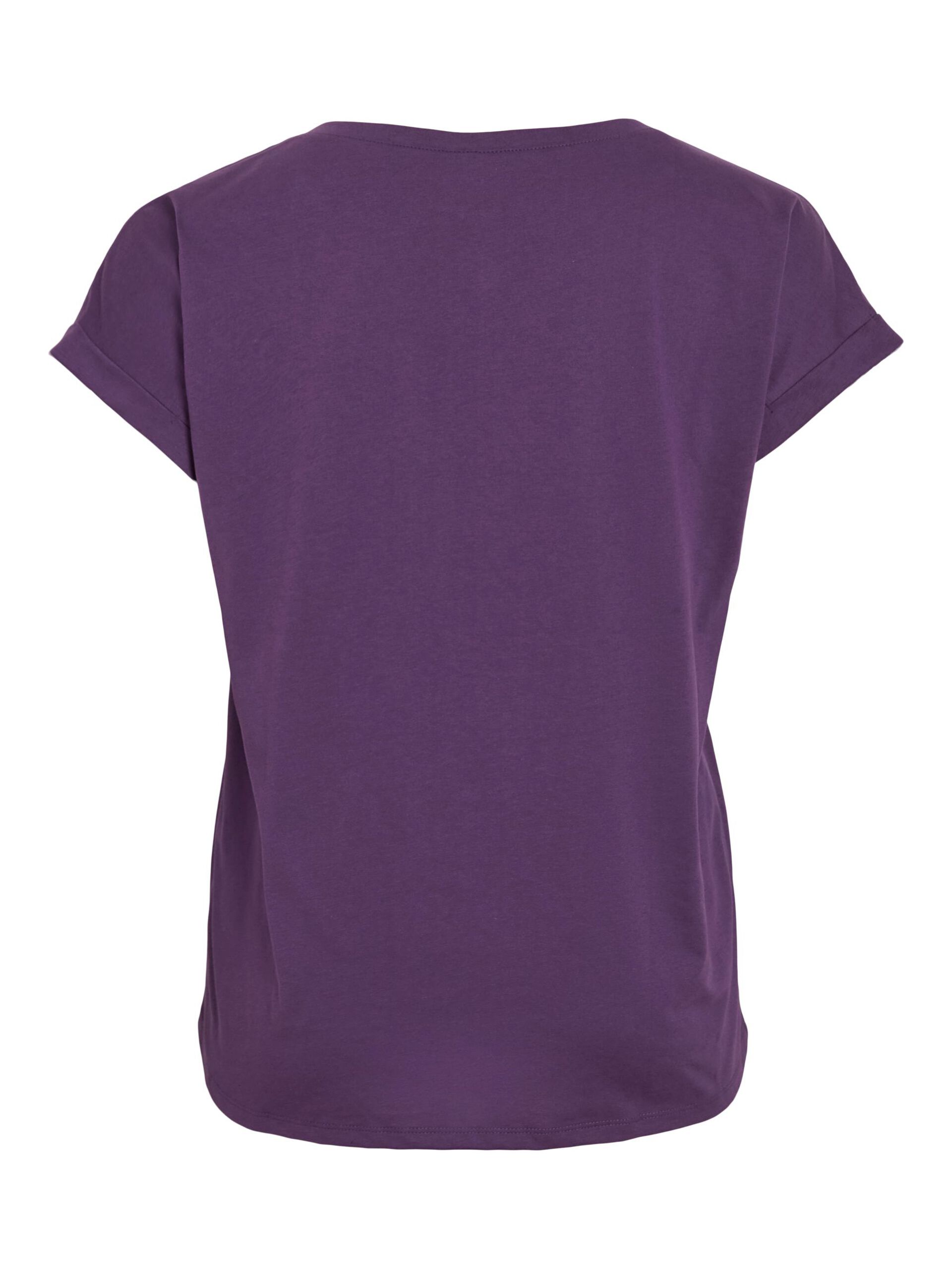 Carousel image - VIDREAMERS OKRĄGŁY DEKOLT T-SHIRT, Imperial Purple | 6
