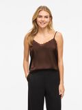 Product image thumbnail - VIENNA - DENTELLE TOP &Agrave; BRETELLES, Coffee Bean | 1