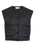 VILA QUILTED WAISTCOAT, Black Beauty, highres - 14103401_BlackBeauty_001.jpg