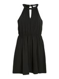 VILA VIMILLA HALTERNECK KORT KJOLE, Black, highres - 14110013_Black_001.jpg