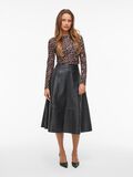 VILA HIGH WAIST LEATHER MIDI SKIRT, Black, highres - 14108109_Black_005.jpg
