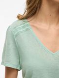 VILA SHORT SLEEVED V-NECK TOP, Silt Green, highres - 14093441_SiltGreen_006.jpg