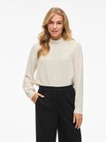 Product image thumbnail - COL MONTANT TOP À MANCHES LONGUES, Birch | 1