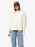 Noisy May NMCOZY HALF-ZIP FLEECE, Eggnog, highres - 27030631_Eggnog_003.jpg