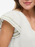 VILA VITOVAN V-NECK SHORT SLEEVED TOP, Birch, highres - 14104844_Birch_1191831_006.jpg
