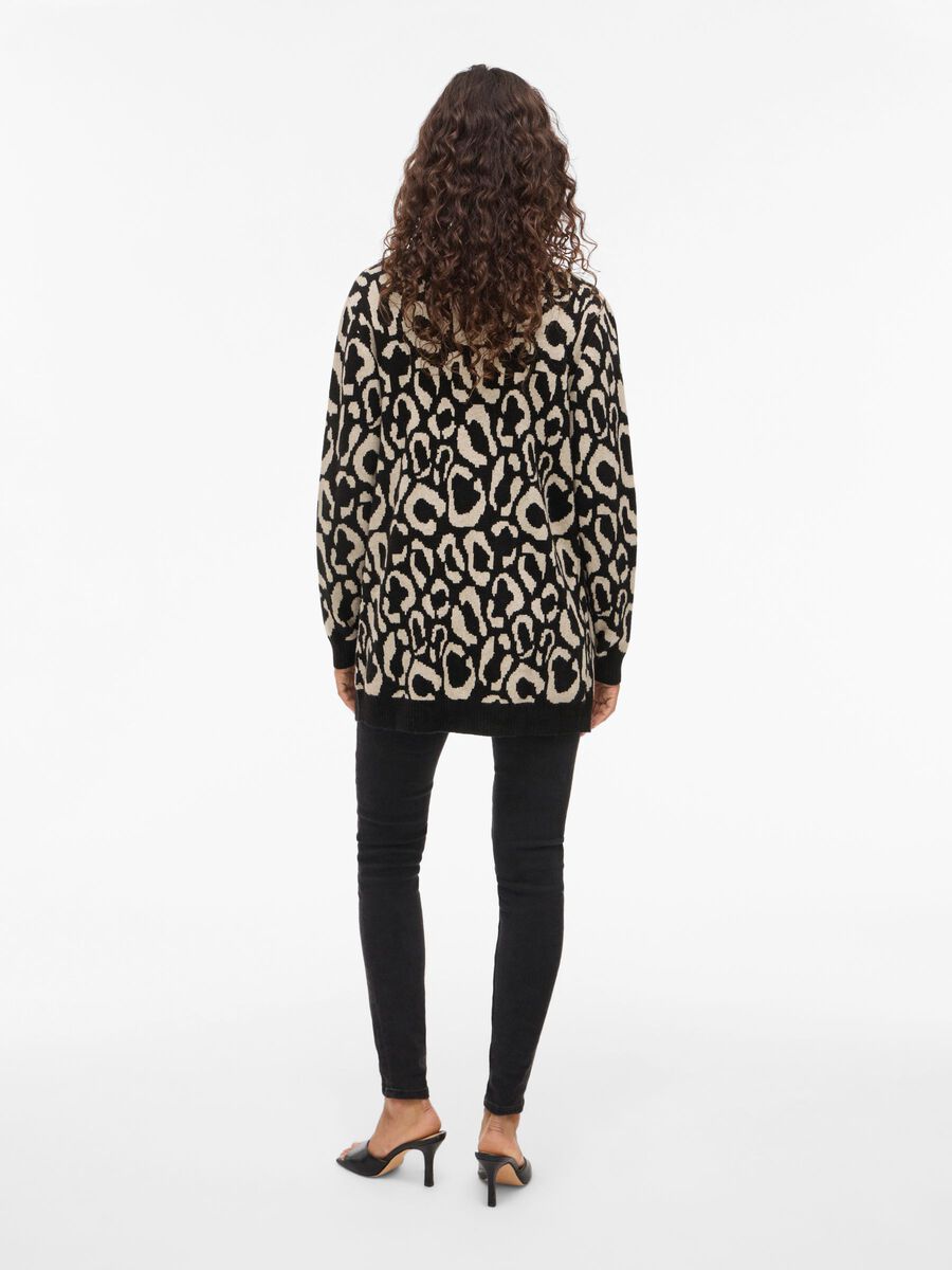 Product carousel image - VITIF ÅPEN STRIKKET CARDIGAN, Black Beauty | 2