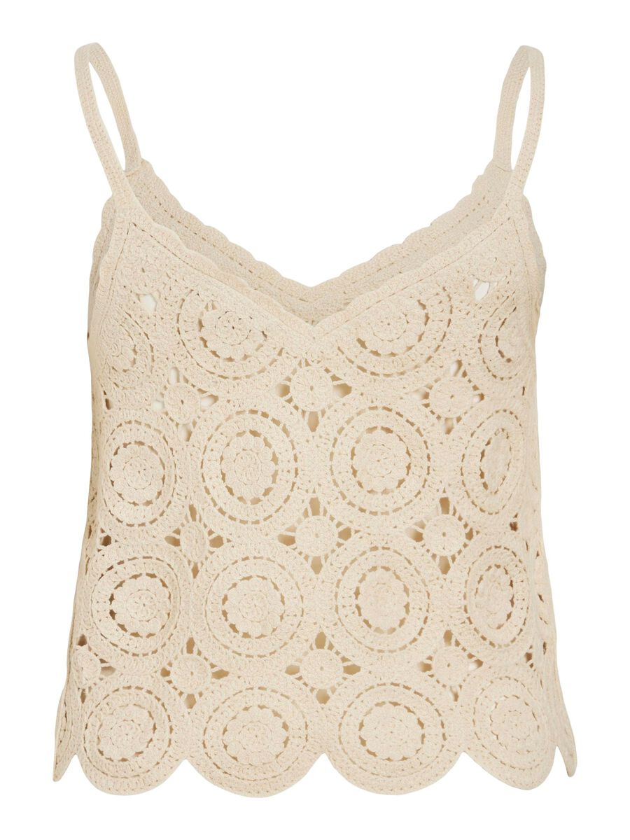 VILA VIRISSE CROCHET STRAP TOP, Birch, highres - 14105861_Birch_002.jpg