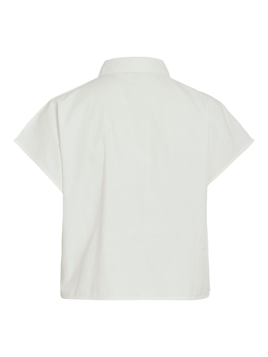 VILA VILYVA SHORT SLEEVED SHIRT, Snow White, highres - 14109055_SnowWhite_002.jpg
