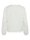 Product image thumbnail - VIELLETTE - COL EN V TOP À MANCHES LONGUES, Snow White | 2