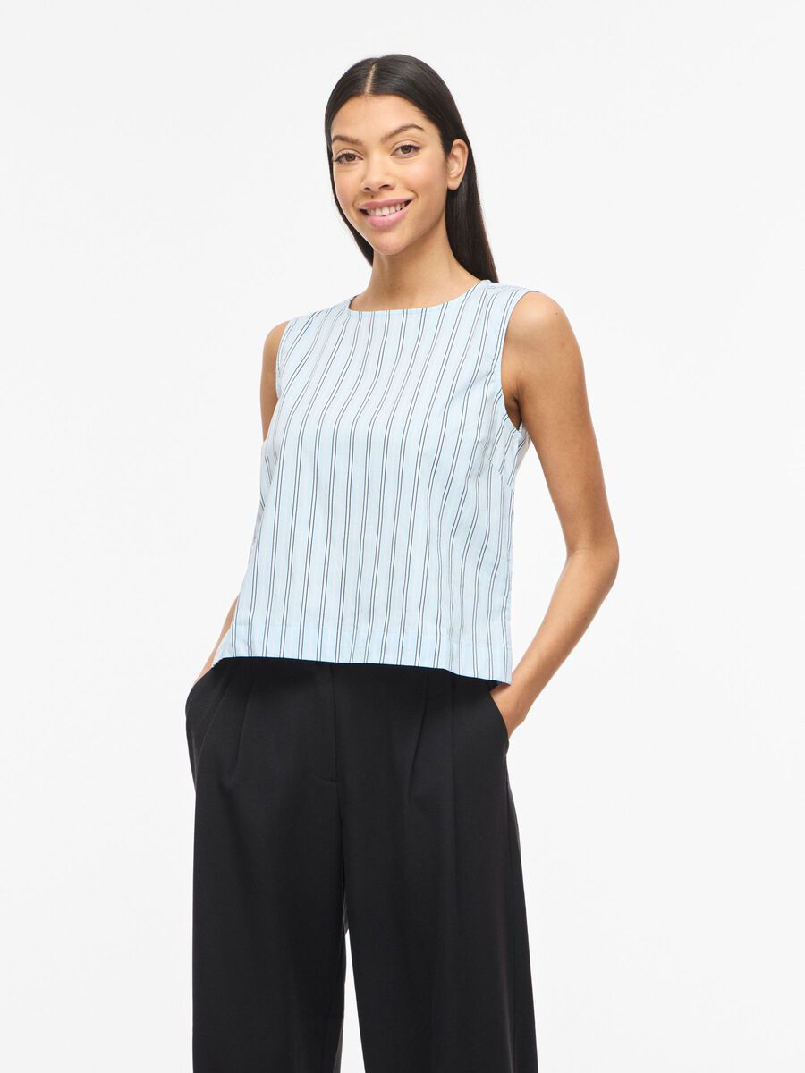 Product carousel image - VIVALENCIA OKRĄGŁY DEKOLT TOP BEZ RĘKAW&Oacute;W, Nantucket Breeze | 1