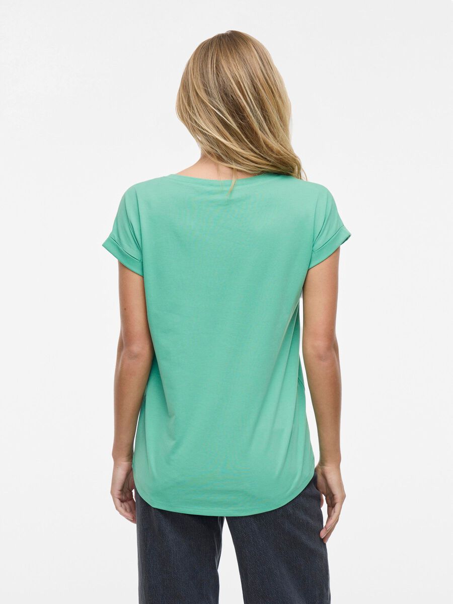 VILA VIDREAMERS ROUND NECK T-SHIRT, Winter Green, highres - 14083083_WinterGreen_004.jpg