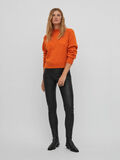 Vila DETAILED KNITTED PULLOVER, Burnt Orange, highres - 14075494_BurntOrange_005.jpg