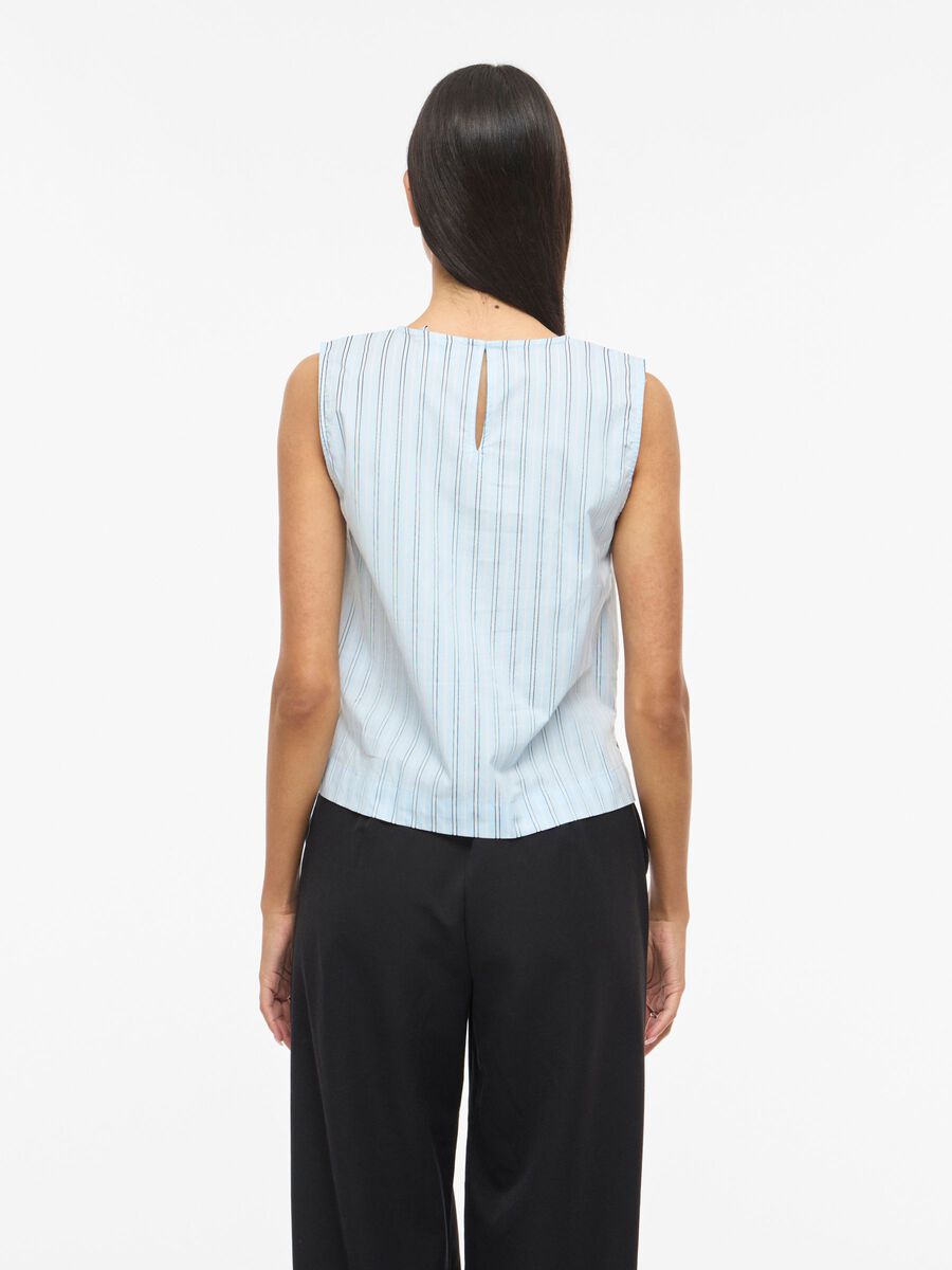 Product carousel image - VIVALENCIA OKRĄGŁY DEKOLT TOP BEZ RĘKAW&Oacute;W, Nantucket Breeze | 2