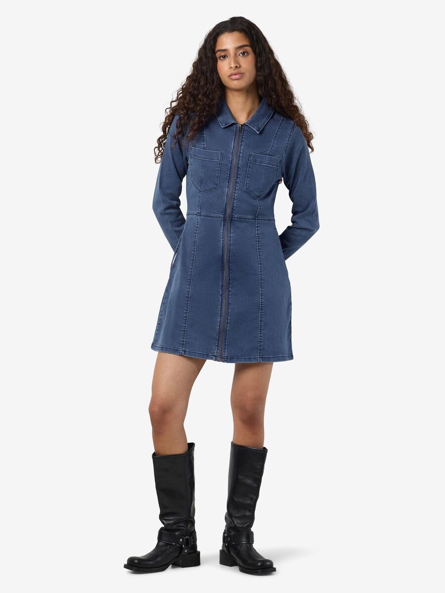 Noisy May DENIM MINI DRESS, Medium Blue Denim, highres - 27034397_MediumBlueDenim_004.jpg