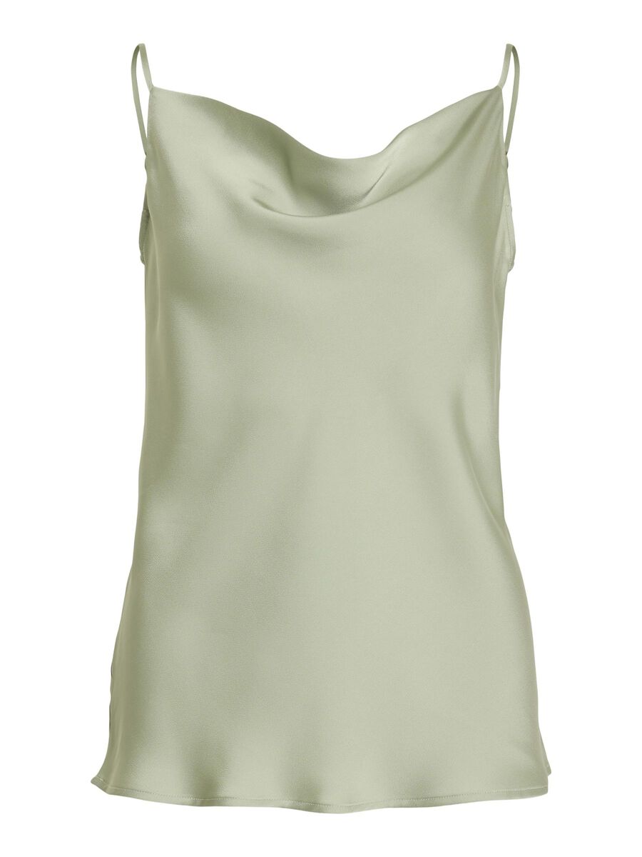 VILA VIRAVENNA SINGLET STRAP TOP, Swamp, highres - 14109460_Swamp_001.jpg