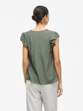 VILA VILIKA V-NECK CAP SLEEVE TOP, Laurel Wreath, highres - 14112802_LaurelWreath_004.jpg