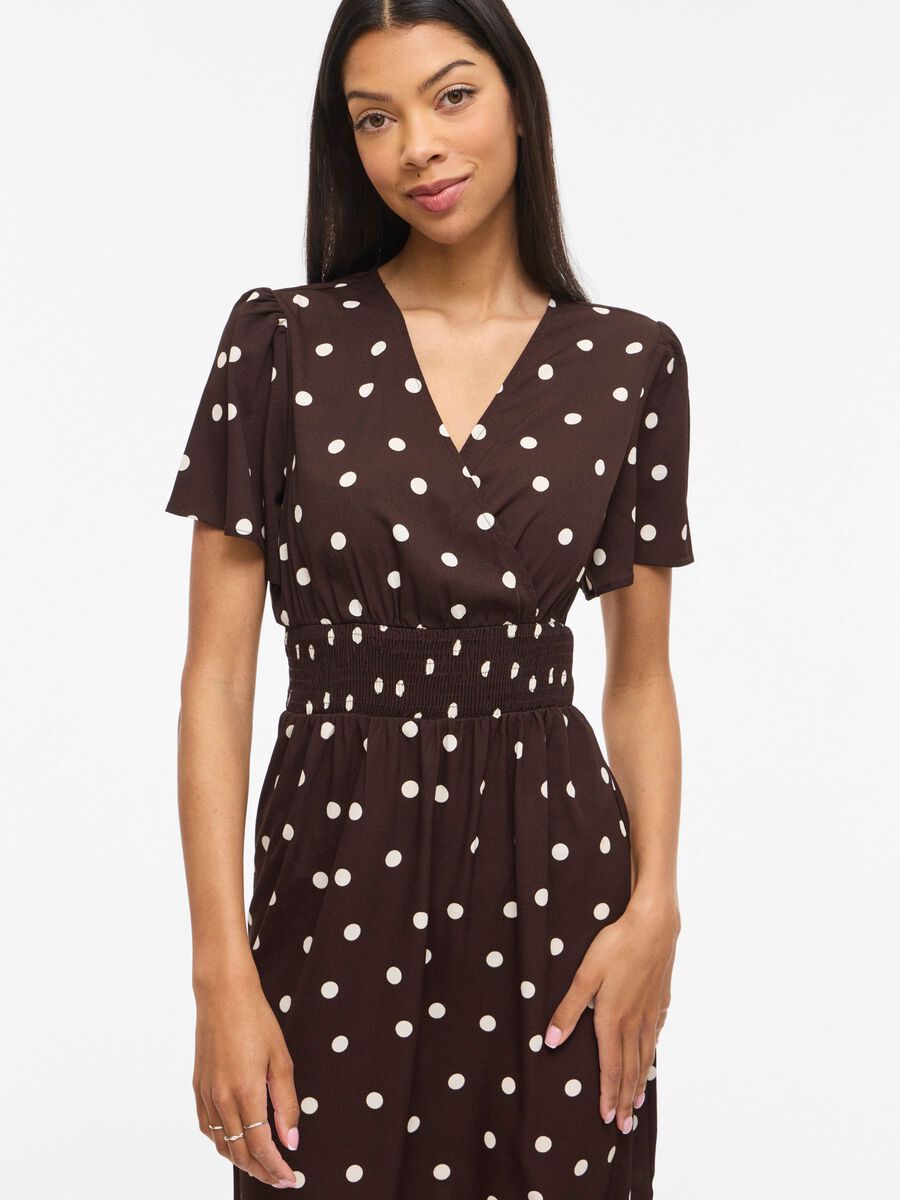 Carousel image - VIMATHILDE, MANGAS CORTAS VESTIDO MAXI, Coffee Bean | 3