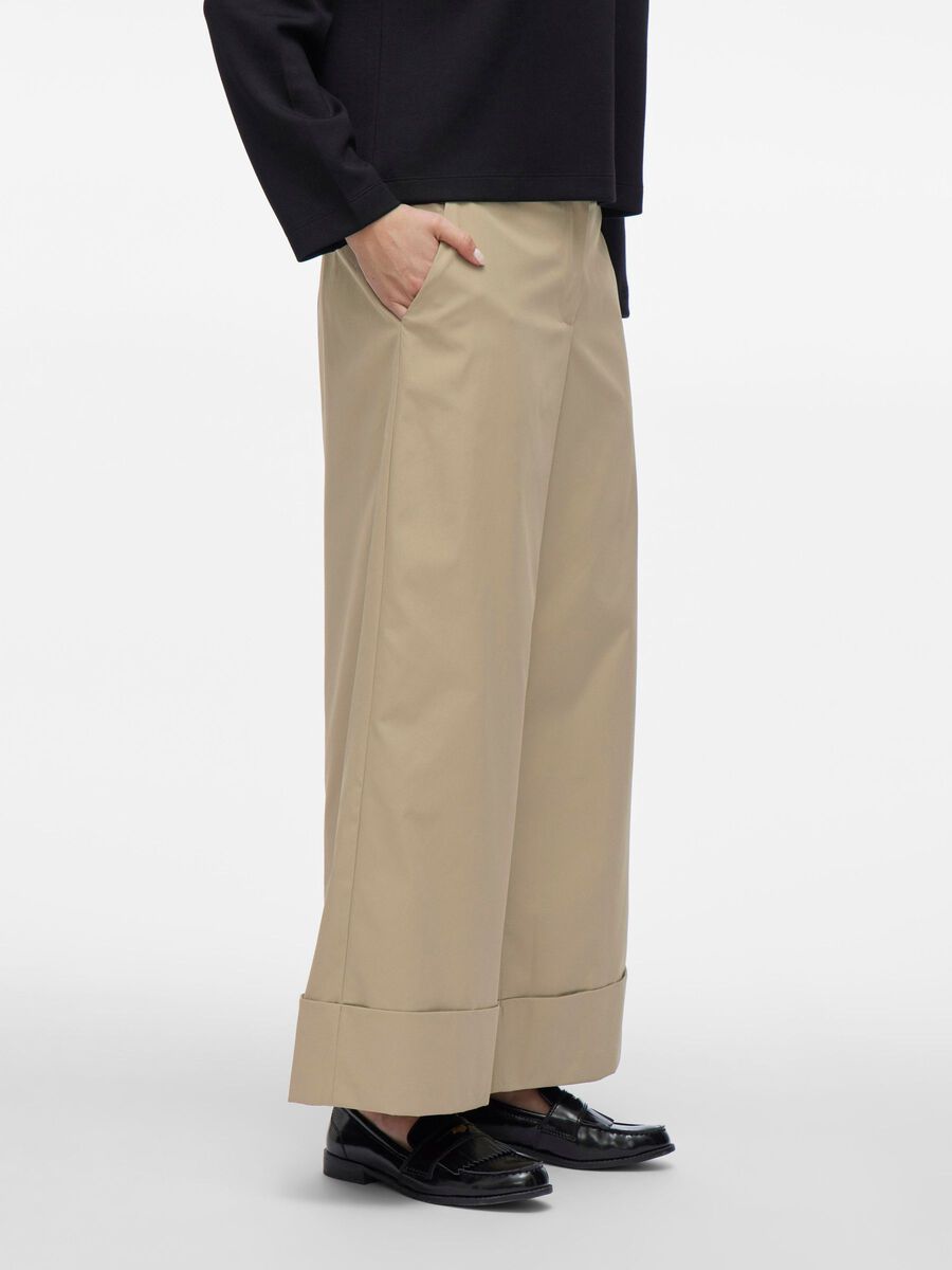 VILA WIDE-LEG TROUSERS, Feather Gray, highres - 14108350_FeatherGray_003.jpg