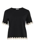 VILA VICALISA SCOLLO ROTONDO TOP A MANICHE CORTE, Black Beauty, highres - 14106763_BlackBeauty_1184007_001.jpg