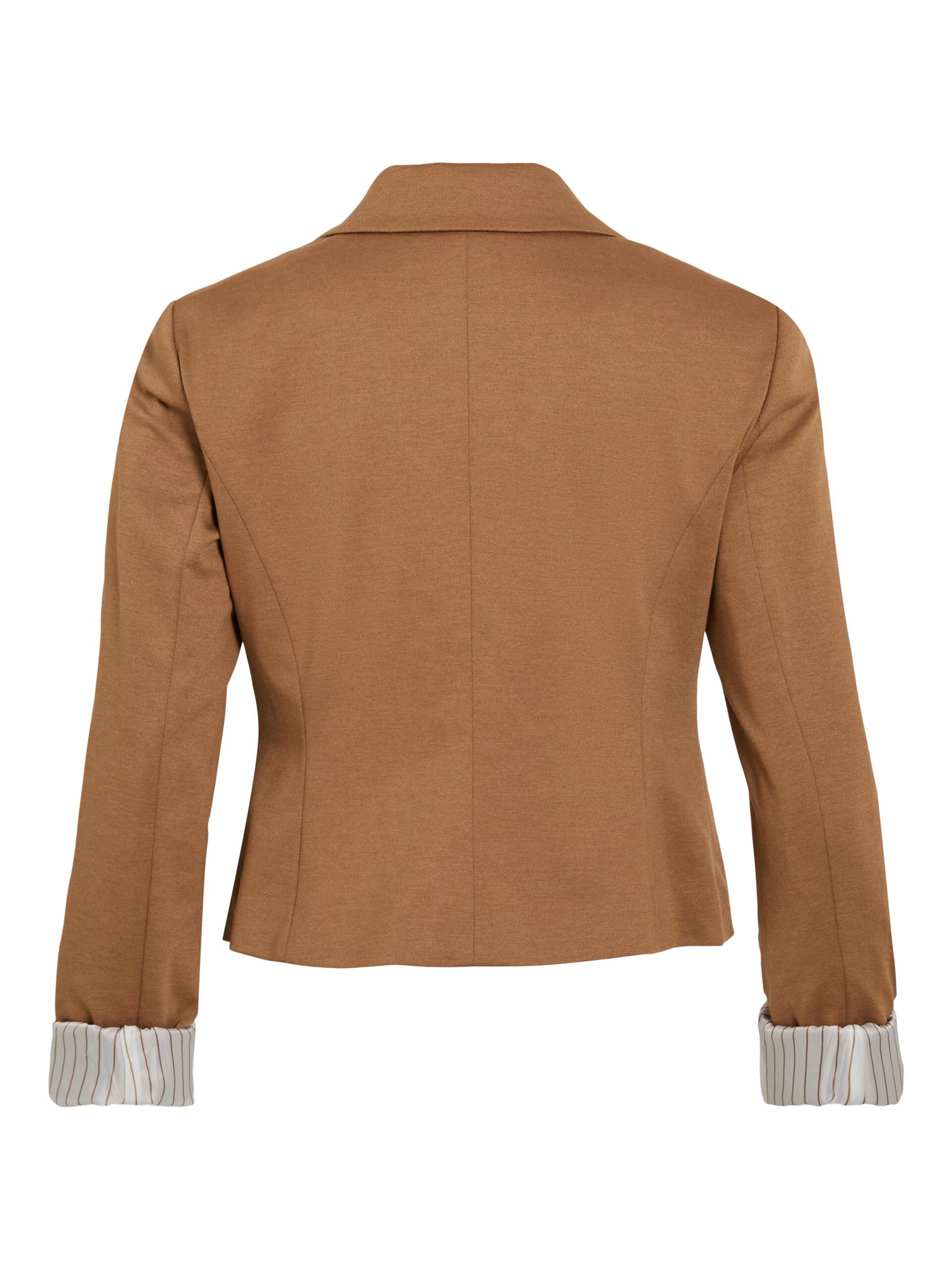Carousel image - VISAGA SLIM JERSEY BLAZER, Tobacco Brown | 6