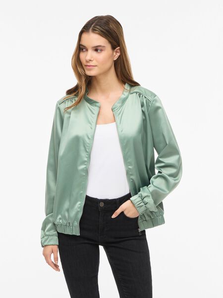 VILA VIELLIE ZIPPER BOMBER JACKET, Laurel Wreath, highres - 14119016_LaurelWreath_003.jpg